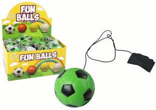 Мяч на резинке с браслетом 6 см, зеленый цена и информация | Развивающие игрушки | 220.lv