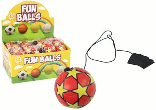 Мяч на резинке с браслетом 6 см, красный цена и информация | Развивающие игрушки | 220.lv