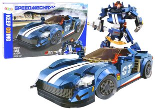 Конструктор Fute GT 355 "Автомобиль и робот", синий цена и информация | Конструкторы и кубики | 220.lv