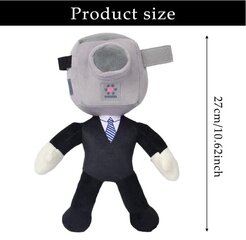 Плюшевая игрушка HappyJoe Skibidi Camera Man, 27 см цена и информация | Мягкие игрушки | 220.lv