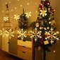 Ziemassvētku lampiņas ar 6 sniegpārslām un 6 zvaigznēm un daudzām mazākām lampiņām, 4m, 102 LED, LIVMAN YWSD001-1-1 цена и информация | Ziemassvētku lampiņas, LED virtenes | 220.lv