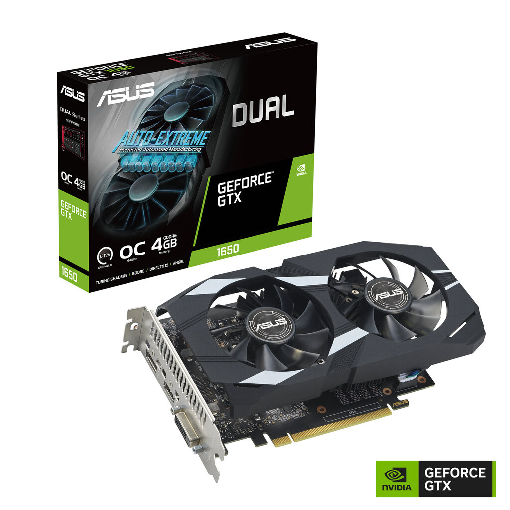 Asus Phoenix GeForce GTX 1650 EVO OC Edition (O4GD6-P-EVO) cena un informācija | Videokartes (GPU) | 220.lv