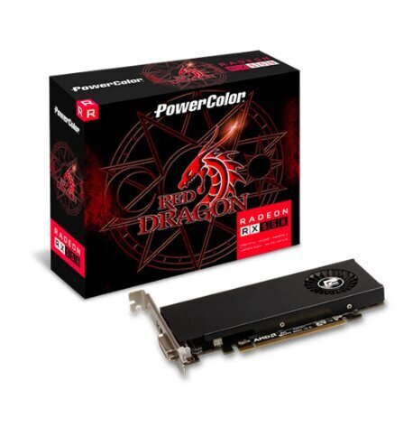 PowerColor Red Dragon Radeon RX 550 Low Profile (AXRX 550 4GBD5-HLE) цена и информация | Videokartes (GPU) | 220.lv