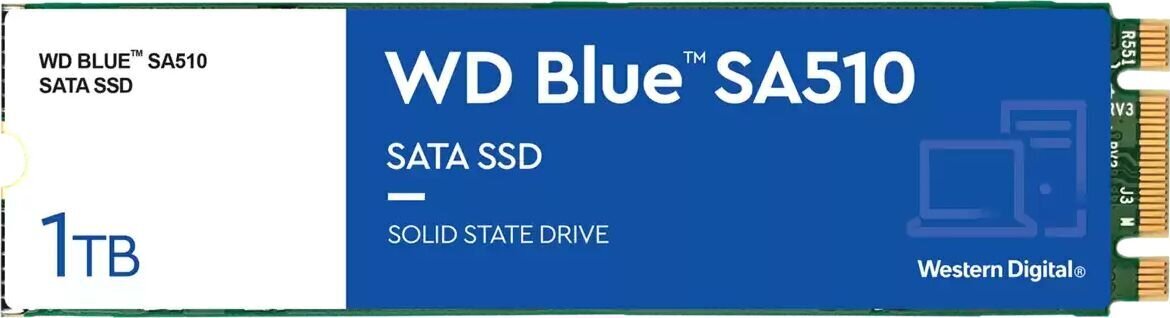 WD Blue SA510 WDS100T3B0B cena un informācija | Iekšējie cietie diski (HDD, SSD, Hybrid) | 220.lv