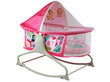 Daudzfunkcionāla bērnu gultiņa 2in1, rozā krāsā cena un informācija | Rotaļlietas zīdaiņiem | 220.lv