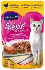 Vitakraft Poesie Deli Sauce для кошек, с курицей, 85 г цена и информация | Консервы для котов | 220.lv