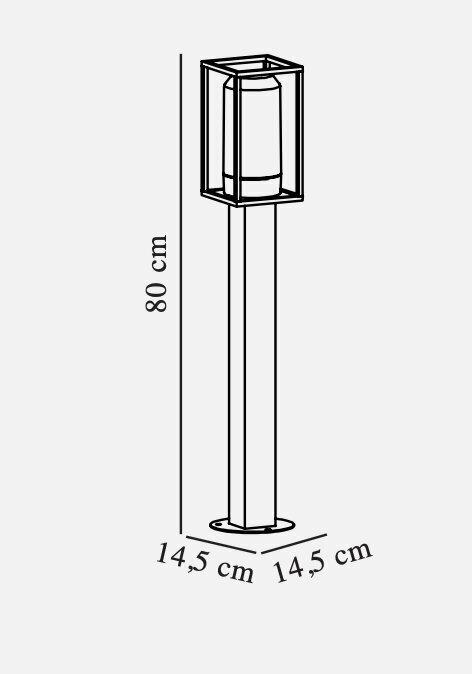 Nordlux āra dekoratīvais stabs Griffin 1x15WxE27, IP44, 2218158047 цена и информация | Āra apgaismojums | 220.lv