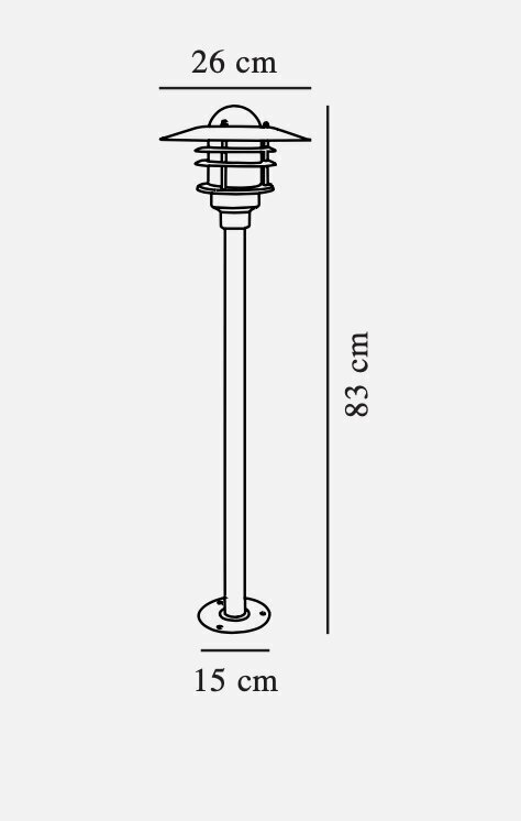 Nordlux āra dekoratīvais gaismeklis Agger, 1x60WxE27, IP54, 74528031 цена и информация | Āra apgaismojums | 220.lv