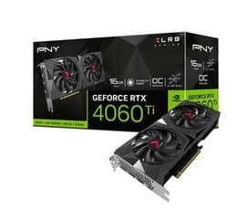 PNY GeForce RTX 4060 Ti 16GB XLR8 Gaming Verto Overclocked Dual Fan DLSS 3 (VCG4060T16DFXPB1-O) цена и информация | Видеокарты (GPU) | 220.lv