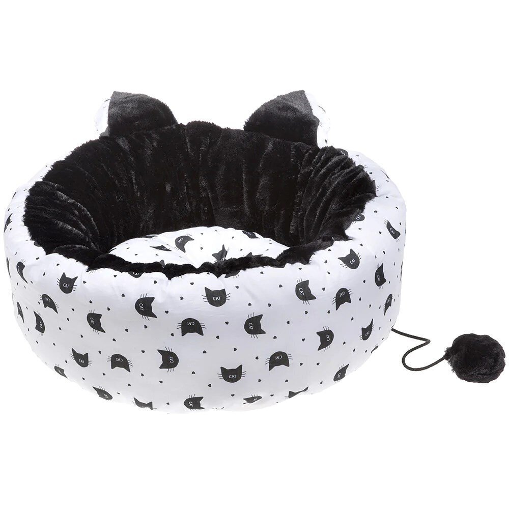 Gulta kaķiem Ferplast Muffin, melna/balta cena un informācija | Suņu gultas, spilveni, būdas | 220.lv