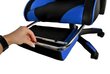 Spēļu krēsls Dunmoon, melns/zils cena un informācija | Biroja krēsli | 220.lv