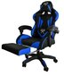 Spēļu krēsls Dunmoon, melns/zils cena un informācija | Biroja krēsli | 220.lv
