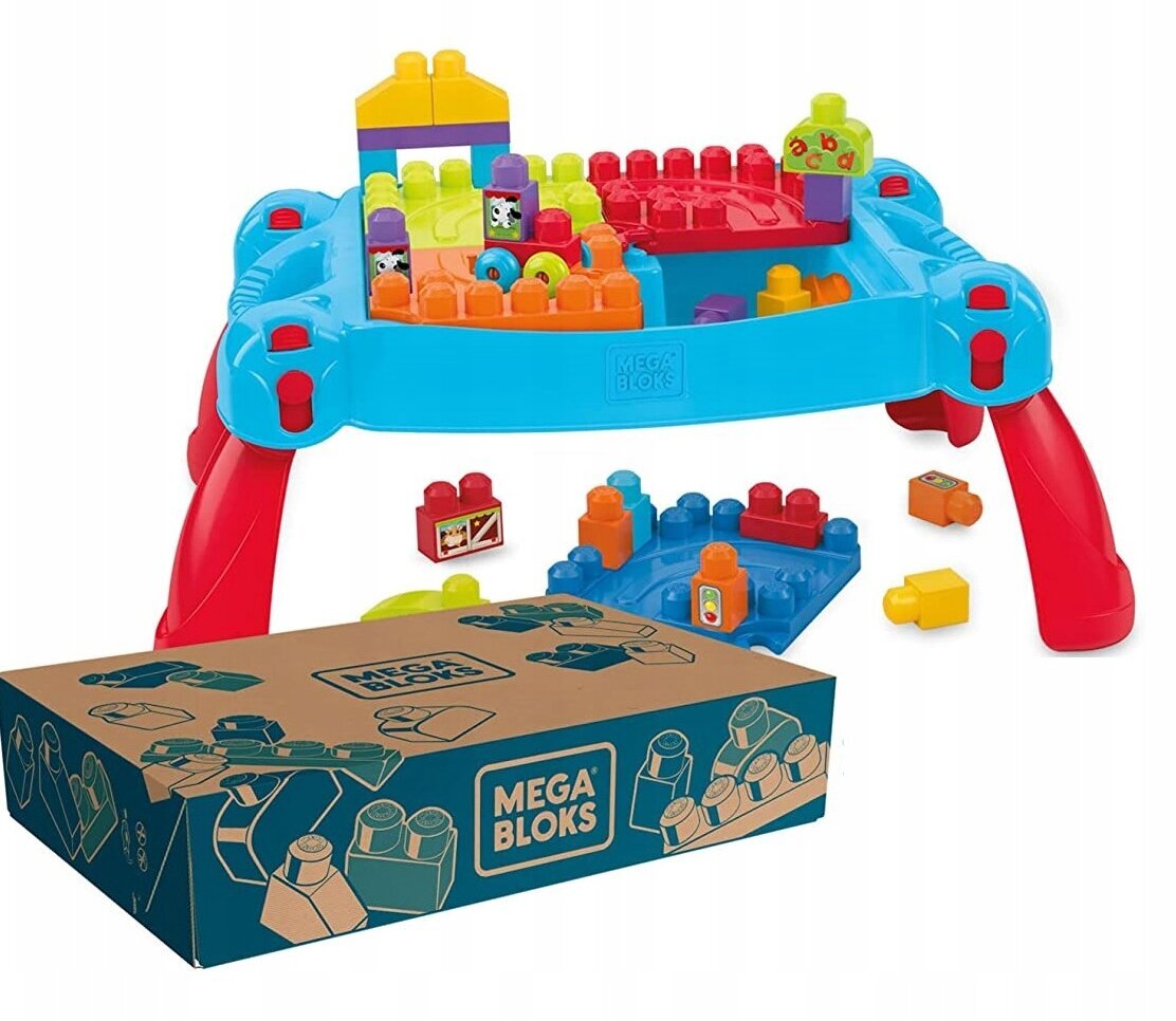 Aktivitāšu galds ar piederumiem Mega Bloks®, CNM42 cena un informācija | Rotaļlietas zīdaiņiem | 220.lv