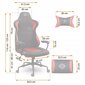 Spēļu krēsls Sofotel Katarina, melns/sarkans cena un informācija | Biroja krēsli | 220.lv