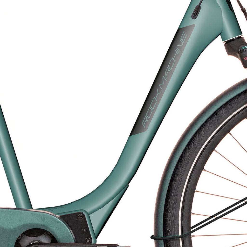 Elektriskais velosipēds Rock Machine, 28, zaļš cena un informācija | Elektrovelosipēdi | 220.lv