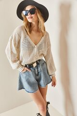 Sieviešu džemperis, smilškrāsas cena un informācija | Sieviešu džemperi | 220.lv