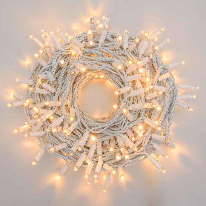 Ziemassvētku virtene LED, 10 m, balts cena un informācija | Ziemassvētku lampiņas, LED virtenes | 220.lv