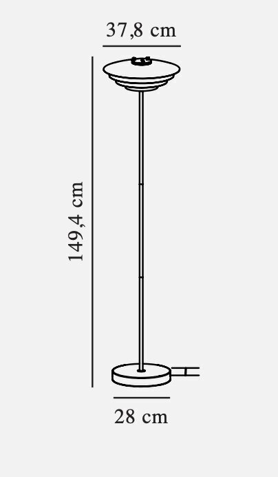 Nordlux stāvlampa Bretagne 25W, 2213494010 cena un informācija | Stāvlampas | 220.lv