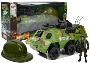 Militārais spēļu komplekts ar ķiveri - auto un figūriņas cena un informācija | Rotaļlietas zēniem | 220.lv