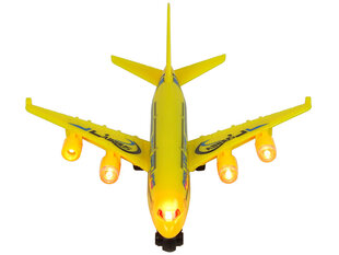 Игрушечный пассажирский самолет, желтый цена и информация | Развивающие игрушки | 220.lv