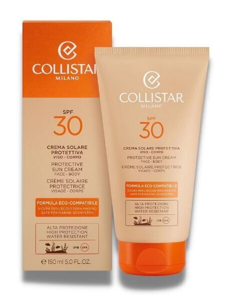 Saules aizsargkrēms Collistar Sun Eco-Compatible - Protective SPF 30, 150 ml cena un informācija | Sauļošanās krēmi | 220.lv