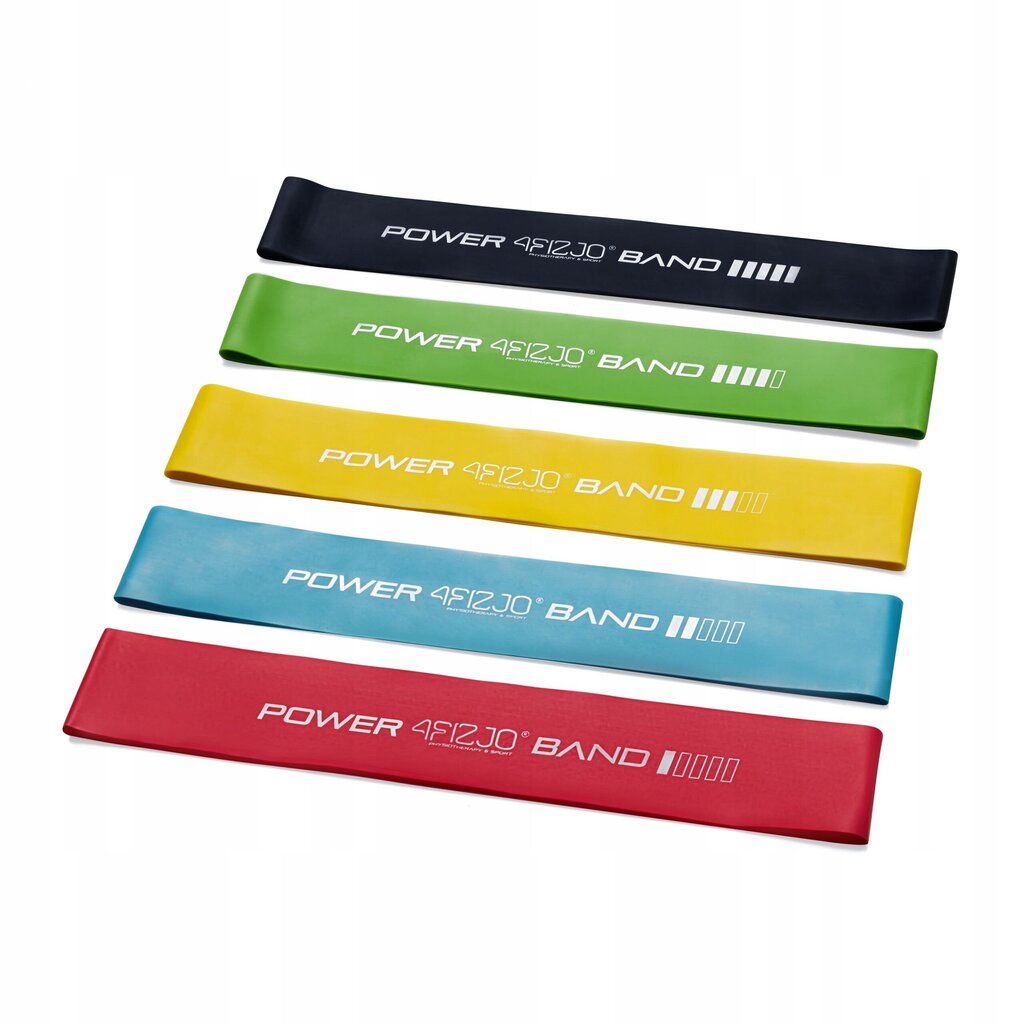 Vingrošanas lentes, 5 gab., dažādu krāsu cena un informācija | Piekares treniņu sistēmas, gumijas espanderi | 220.lv