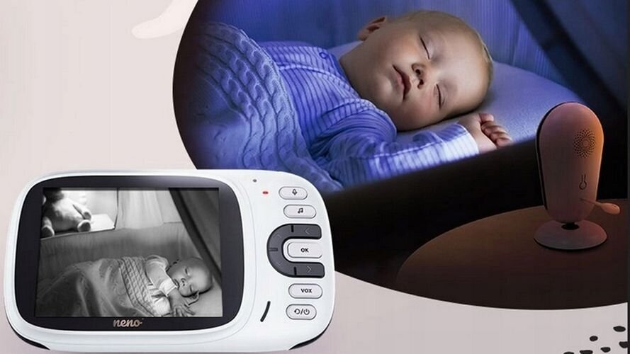 Bērnu monitors Neno, balts cena un informācija | Radio un video aukles | 220.lv