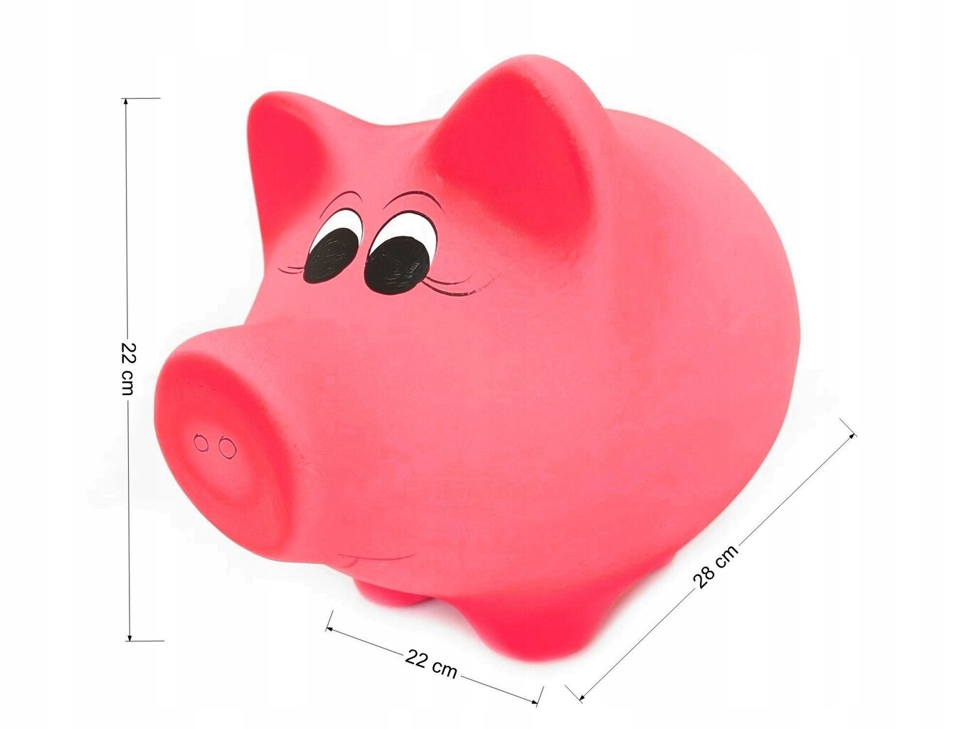 Krājkasīte - rozā cūciņa, 28x22x22 cm cena un informācija | Oriģinālas krājkasītes | 220.lv