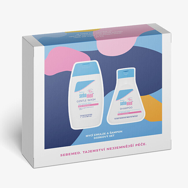 Mazgāšanas piederumu dāvanu komplekts Sebamed Extra Soft Baby zīdaiņiem: mazgāšanas līdzeklis, 200 ml + šampūns, 150 ml cena un informācija | Dušas želejas, eļļas | 220.lv