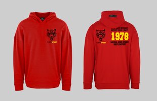 Džemperis vīriešiem Plein Sport FIPSC13, sarkans cena un informācija | Vīriešu jakas | 220.lv