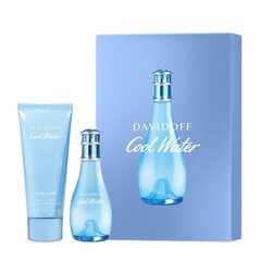 Komplekts Davidoff Cool Water sievietēm: tualetes ūdens EDT, 30 ml + ķermeņa losjons, 75 ml cena un informācija | Ķermeņa krēmi, losjoni | 220.lv