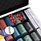 vidaXL pokera žetonu komplekts, 600 gab., 4 g цена и информация | Azartspēles, pokers | 220.lv