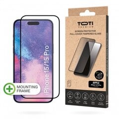 Toti Premium Apple iPhone 15/15 Pro cena un informācija | Ekrāna aizsargstikli | 220.lv