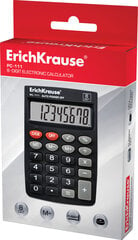 Калькулятор ПК-111, ErichKrause, 8-ми разрядный дисплей цена и информация | Канцелярия | 220.lv