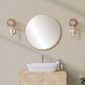 Spogulis Asir, 60x60x1,2cm, bēšs cena un informācija | Vannas istabas spoguļi | 220.lv
