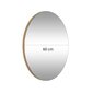 Spogulis Asir, 60x0,18cm, zelta krāsā цена и информация | Vannas istabas spoguļi | 220.lv