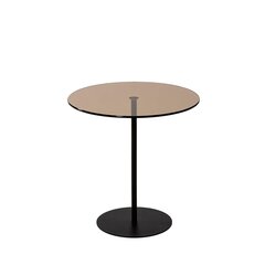 Приставной столик Asir, 50x50x50см, черный/коричневый цена и информация | Журнальные столики | 220.lv