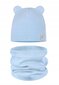 Bērnu cepures un kakla lentes komplekts, zils цена и информация | Zīdaiņu cepures, cimdi, šalles | 220.lv
