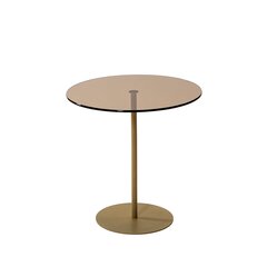 Sānu galds Asir, 50x50x50cm, zeltaini/brūns cena un informācija | Žurnālgaldiņi | 220.lv