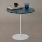 Sānu galdiņš Asir, 50x50x50cm, balts/zils cena un informācija | Žurnālgaldiņi | 220.lv