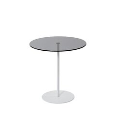 Приставной столик Asir, 50x50x50см, белый/серый цена и информация | Журнальные столики | 220.lv