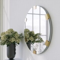 Spogulis Asir, 60cm, sudraba krāsā cena un informācija | Vannas istabas spoguļi | 220.lv
