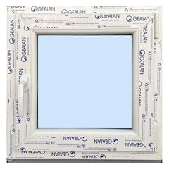 Новое ПВХ окно 600 x 630 Белое/Белое цена и информация | Пластиковые окна | 220.lv