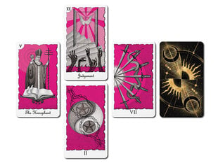 Taro kārtis Mystical Universe Tarot Pink Gray cena un informācija | Ezotērika | 220.lv