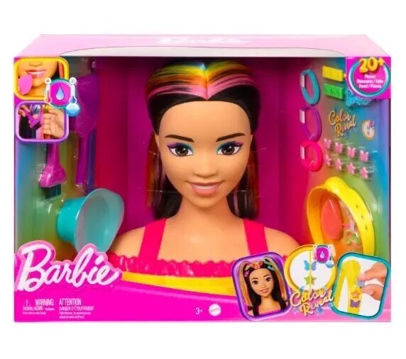 Komplekts Barbie Styling galva maina krāsu, 20 gab. cena un informācija | Rotaļlietas meitenēm | 220.lv