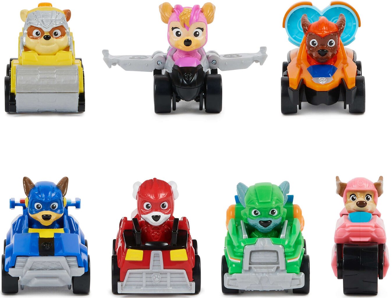 Transportlīdzekļu komplekts Paw Patrol, 7 krāsainas automašīnas cena un informācija | Rotaļlietas zēniem | 220.lv