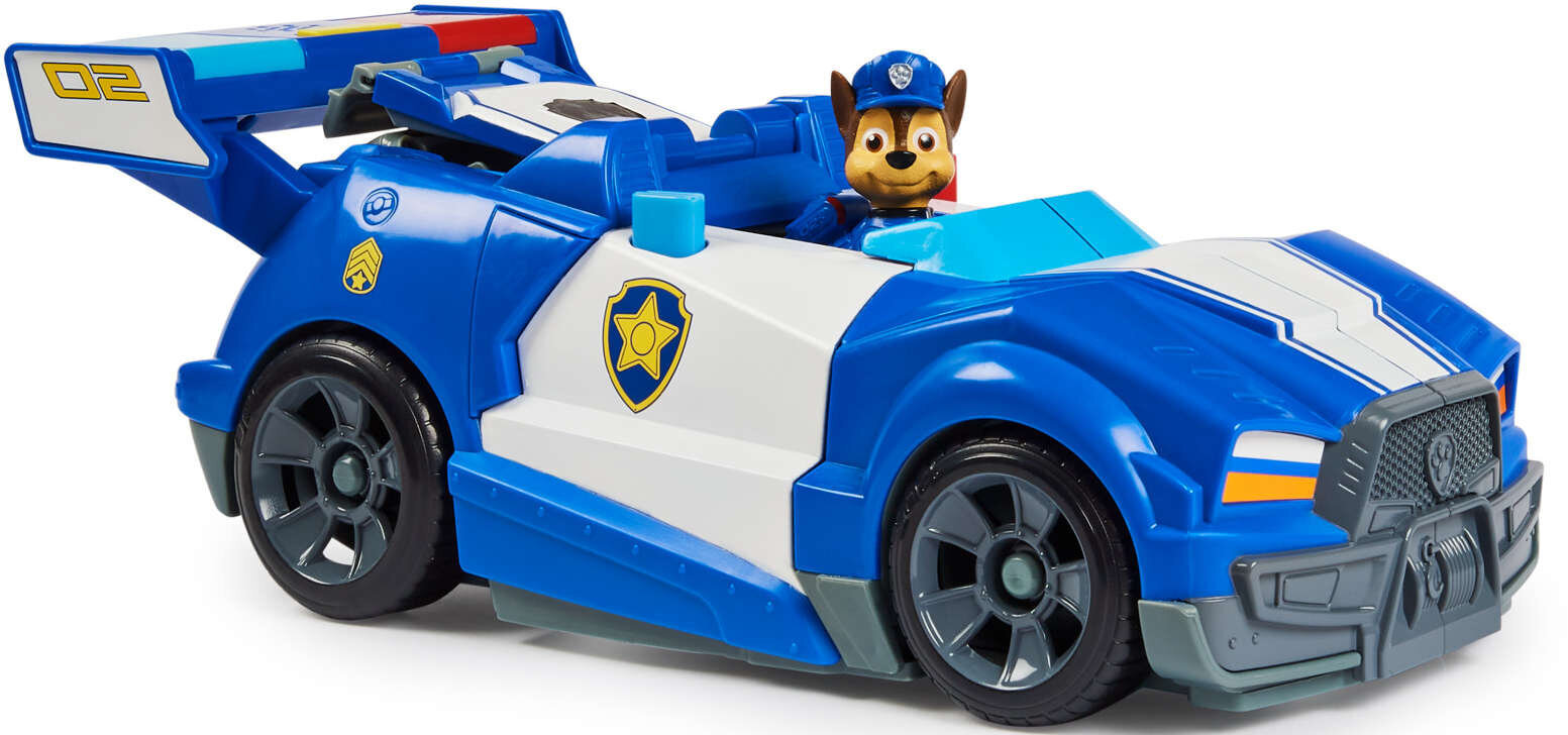 Policijas automašīna Paw Patrol The Movie Chase 2-in-1 + aksesuāri Spin Master цена и информация | Rotaļlietas zēniem | 220.lv