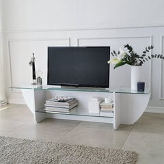 TV galdiņš Asir, 158x40x35cm, balts cena un informācija | TV galdiņi | 220.lv