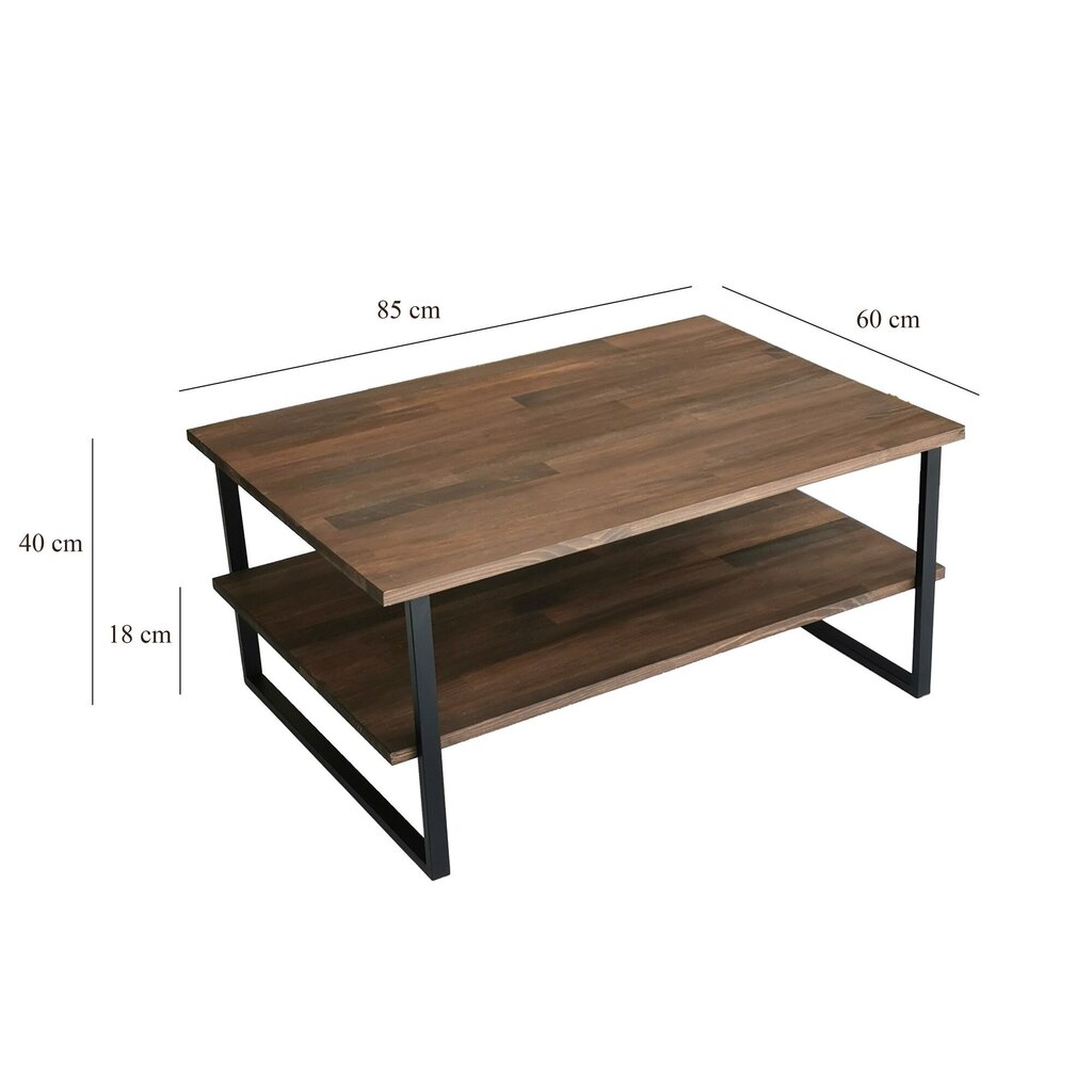 Žurnālgaldiņš Asir, 85x40x60cm, brūns cena un informācija | Žurnālgaldiņi | 220.lv