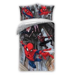 Bērnu gultasveļas komplekts Spiderman, 140x200+70x90 cm, 2 daļas cena un informācija | Bērnu gultas veļa | 220.lv